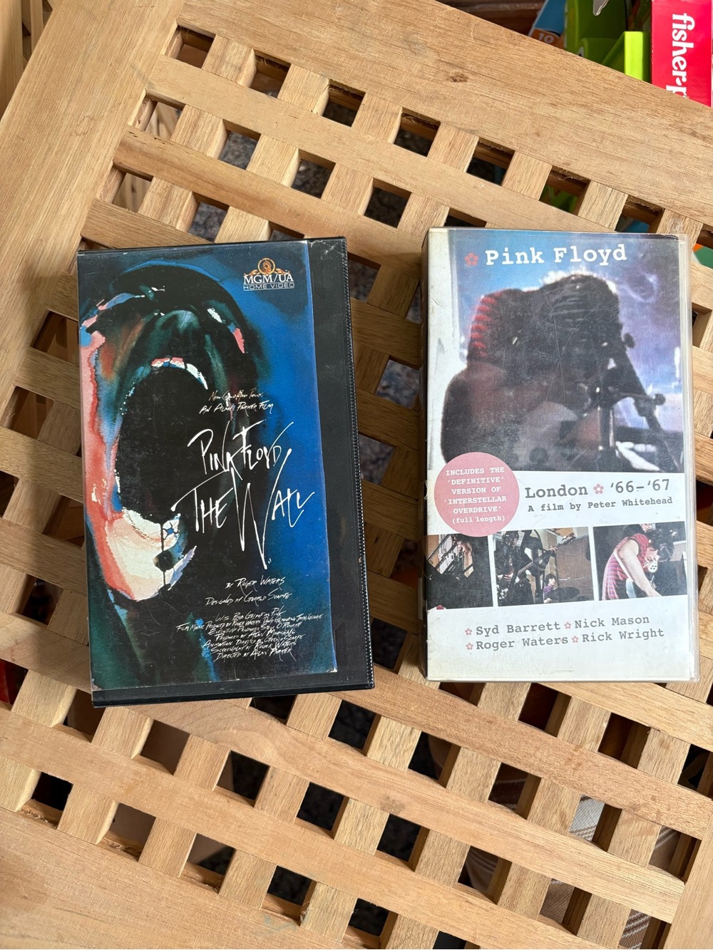 Vintage Pink Floyd VHS Tapes